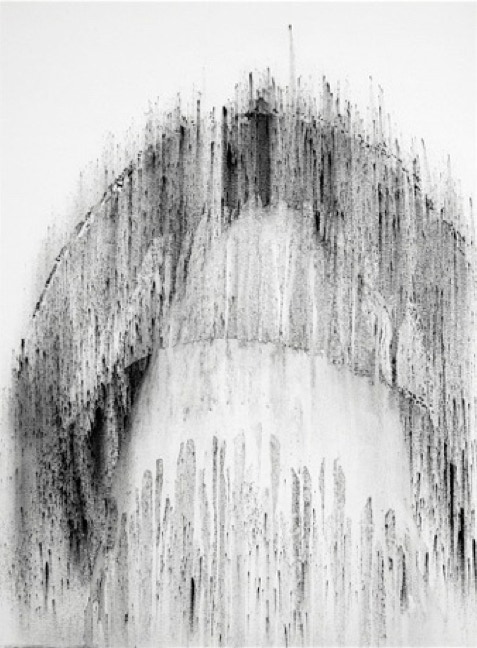 Absence and Presence study iii 2011 charcoal on Arches paper by Jane Boyd