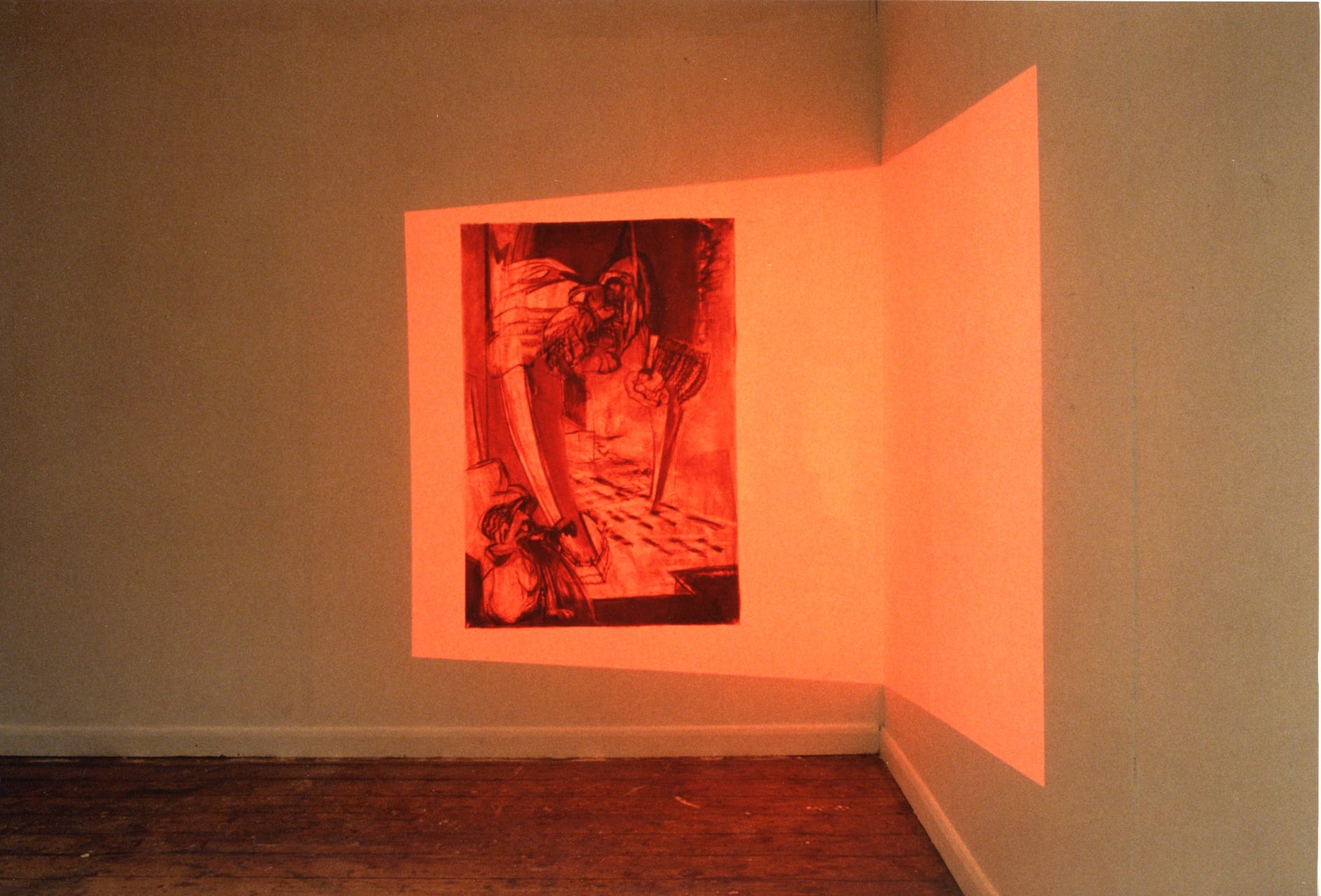 Heavenly Messengers ii,1991, drawing installation,Jane Boyd