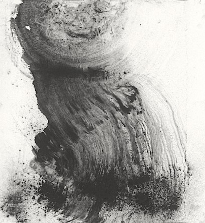 Falling Softly study i 1999  charcoal dust and pencil on acid free Arches paper by Jane Boyd